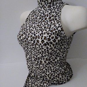 Gaze Body Suit Animal Print Size M